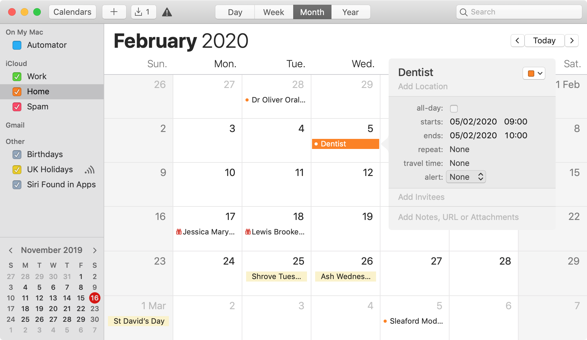 calendar app for mac free